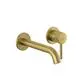 KLUDI-BOZZ-WT-2LOCH-WAND-EHM-Ausladung-230-MM-brushed-gold-38245N076 gallery number 1